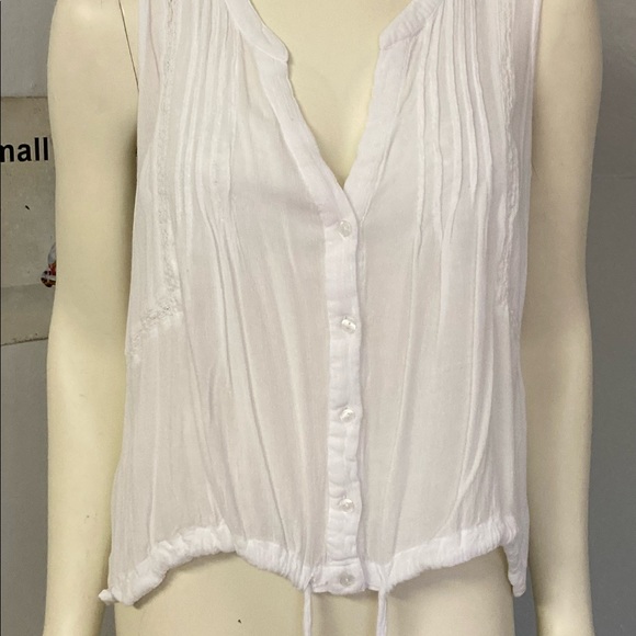 Sanctuary /Anthropology sheer tie bottom tank - Picture 11 of 16